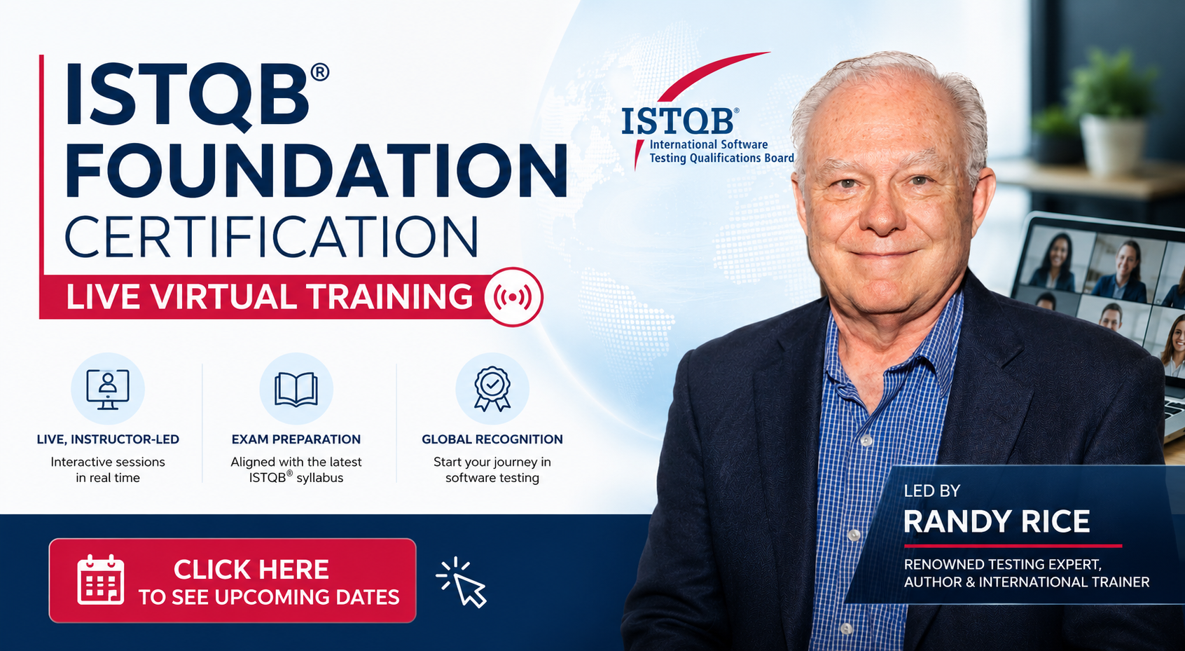 ISTQB Foundation Level Live Virtual Course 2023 Version